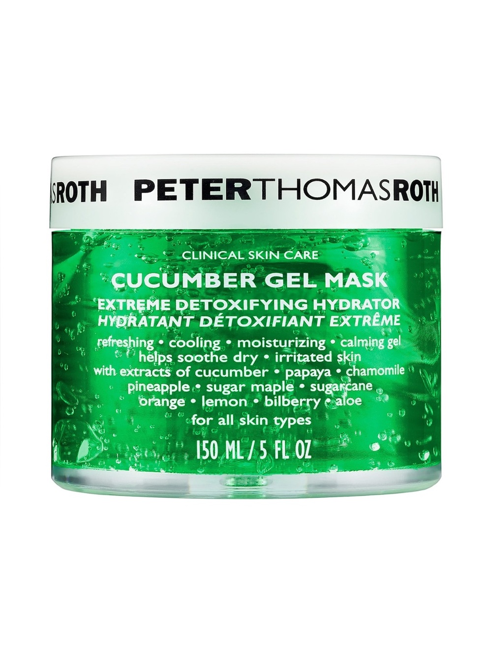 Peter Thomas Roth Cucumber Gel Mask Extreme Detox Hydration 150ml/5.1oz NWOB